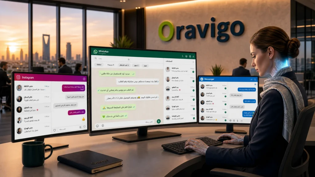 موظف الذكاء الاصطناعي ORAVIGO-1  موظف الانطلاق